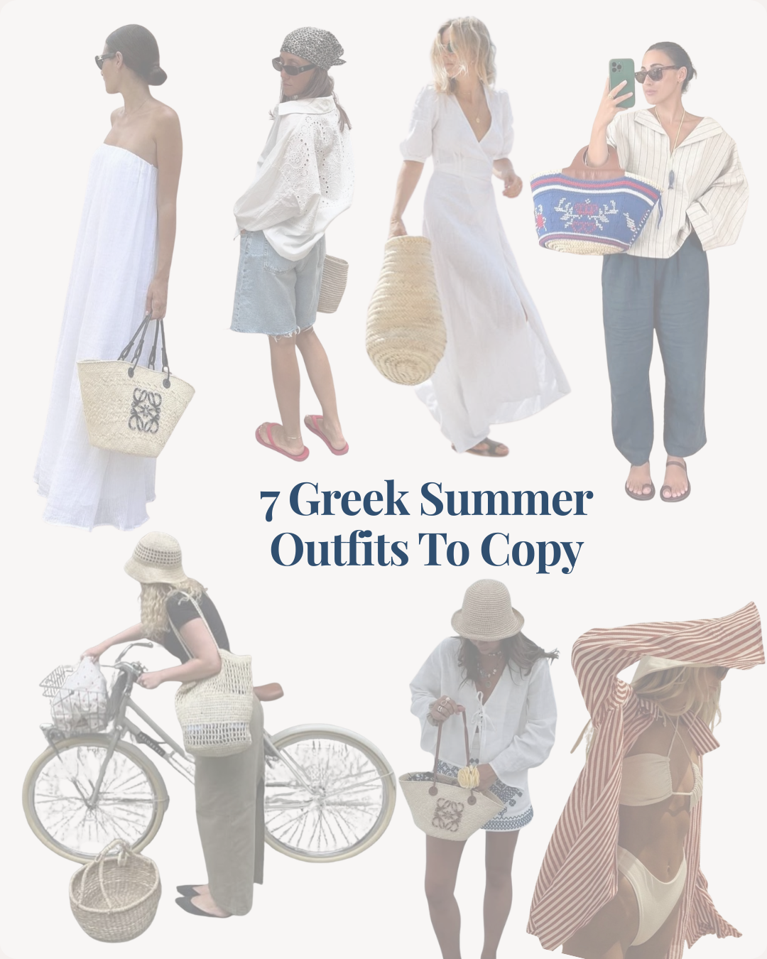 7 Greek Summer Outfits To Copy