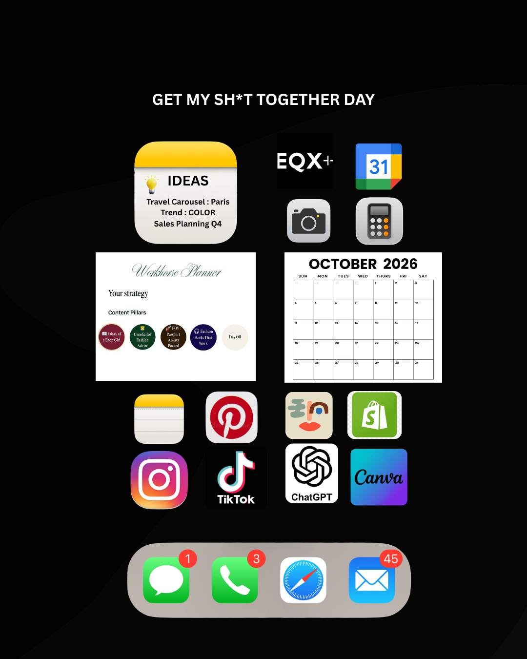 Get My Shit Together Day - October