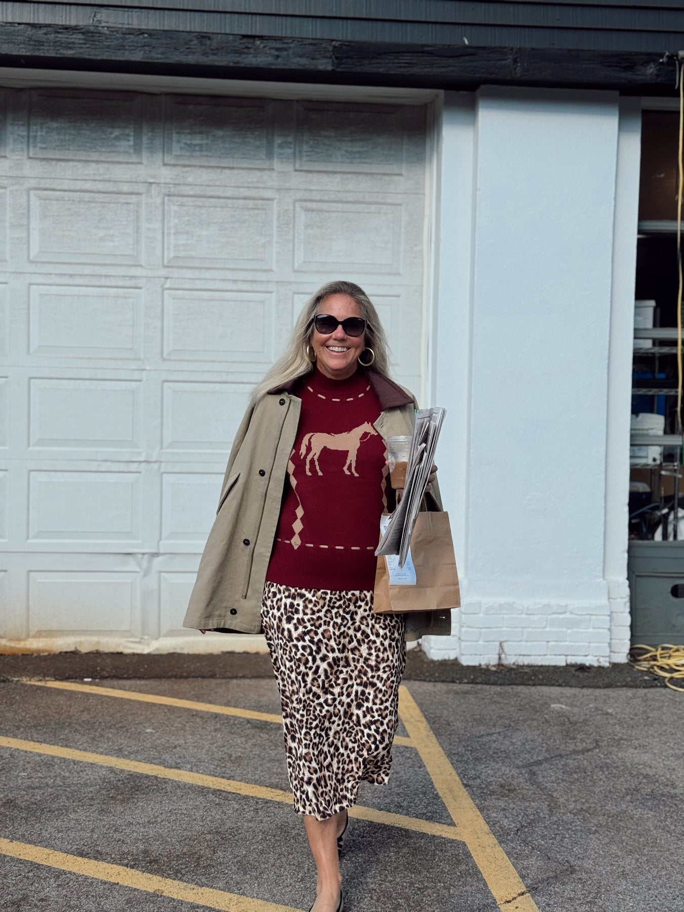 Styling a Leopard Skirt