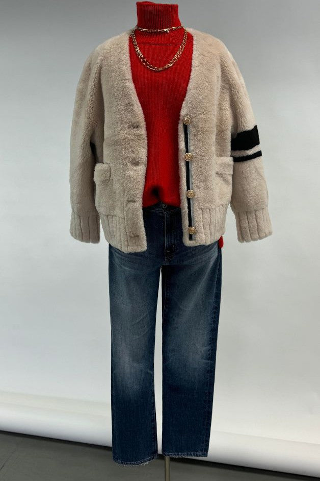 Daniella Erin - Shearling Varsity Jacket