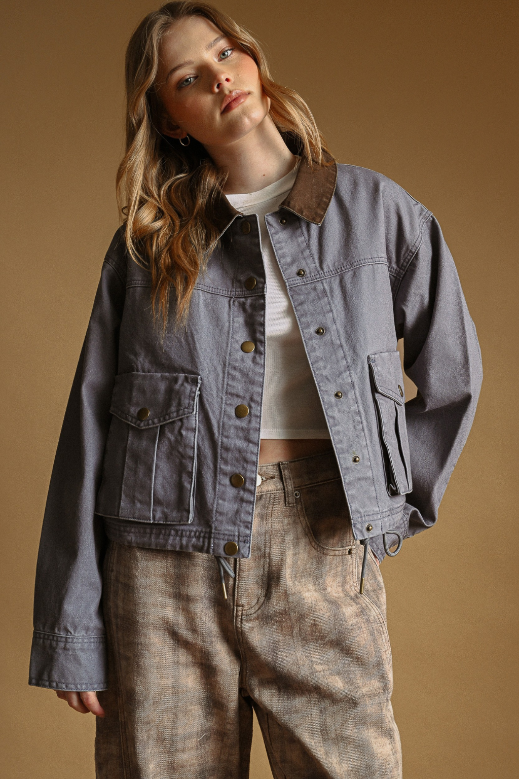 Road G - Utility Jacket With Contrast Collar
