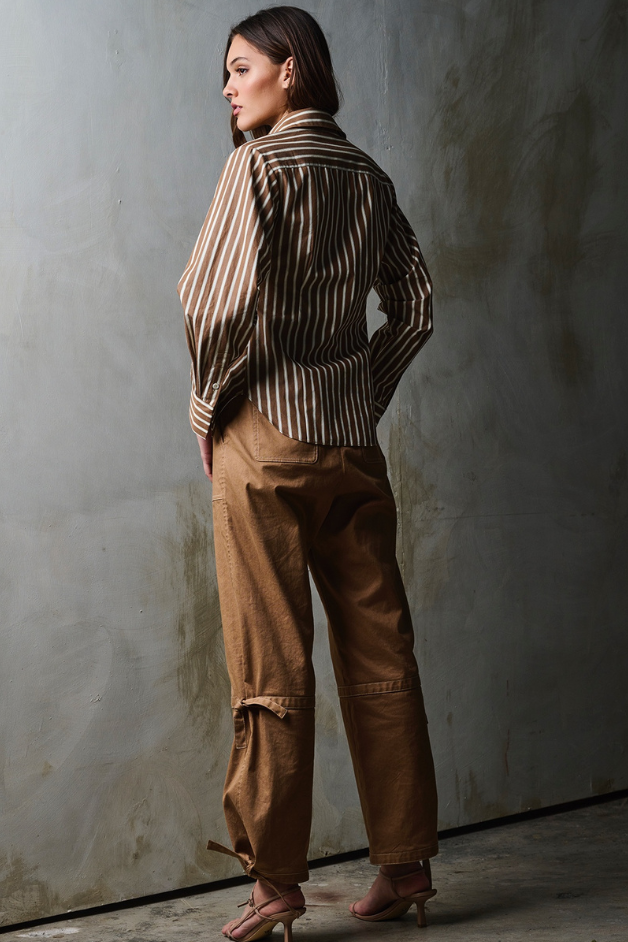 Hevron - Drexel Shirt - Copper Stripe