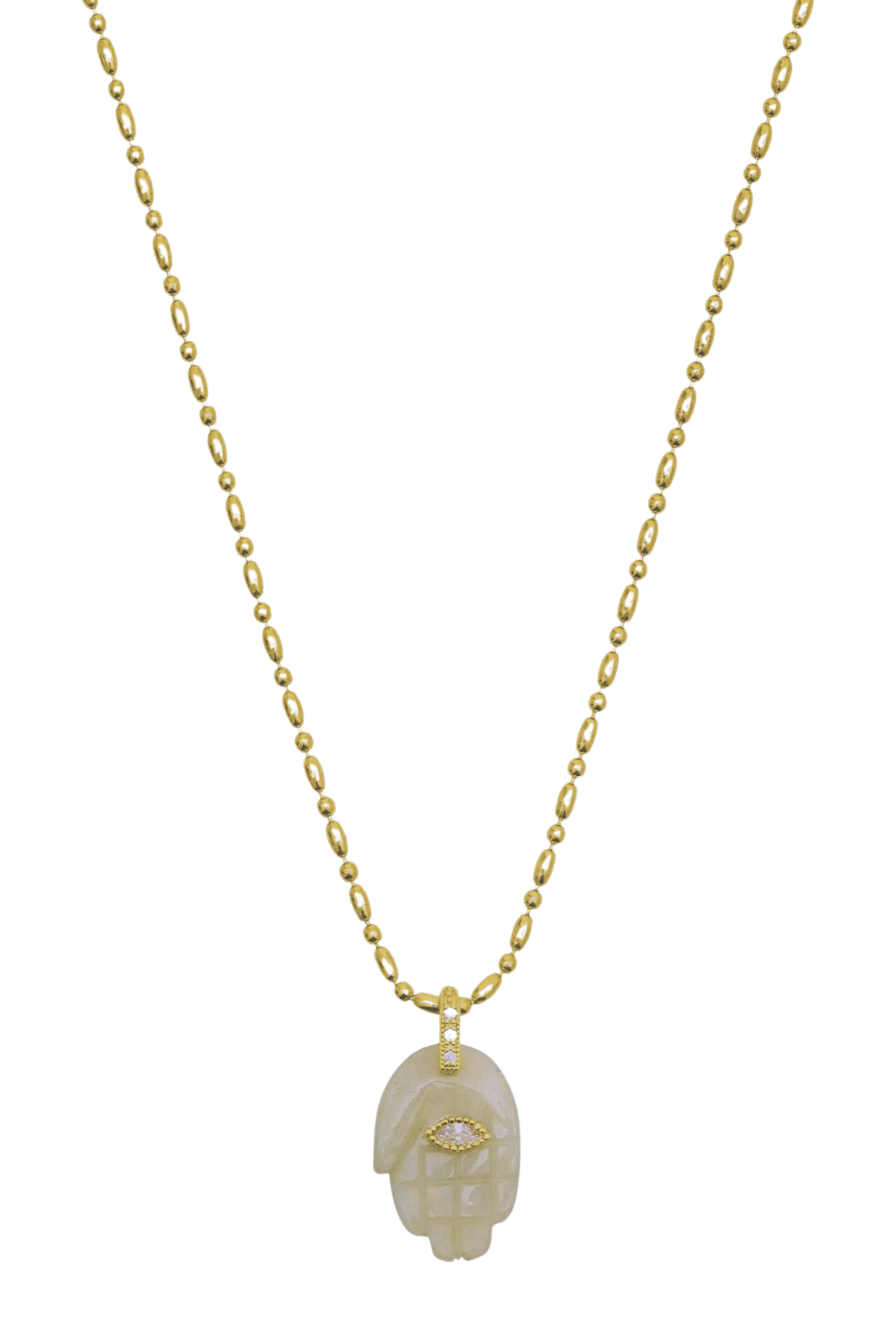 Talis Chains - Hamsa Pendant Necklace - Labradorite