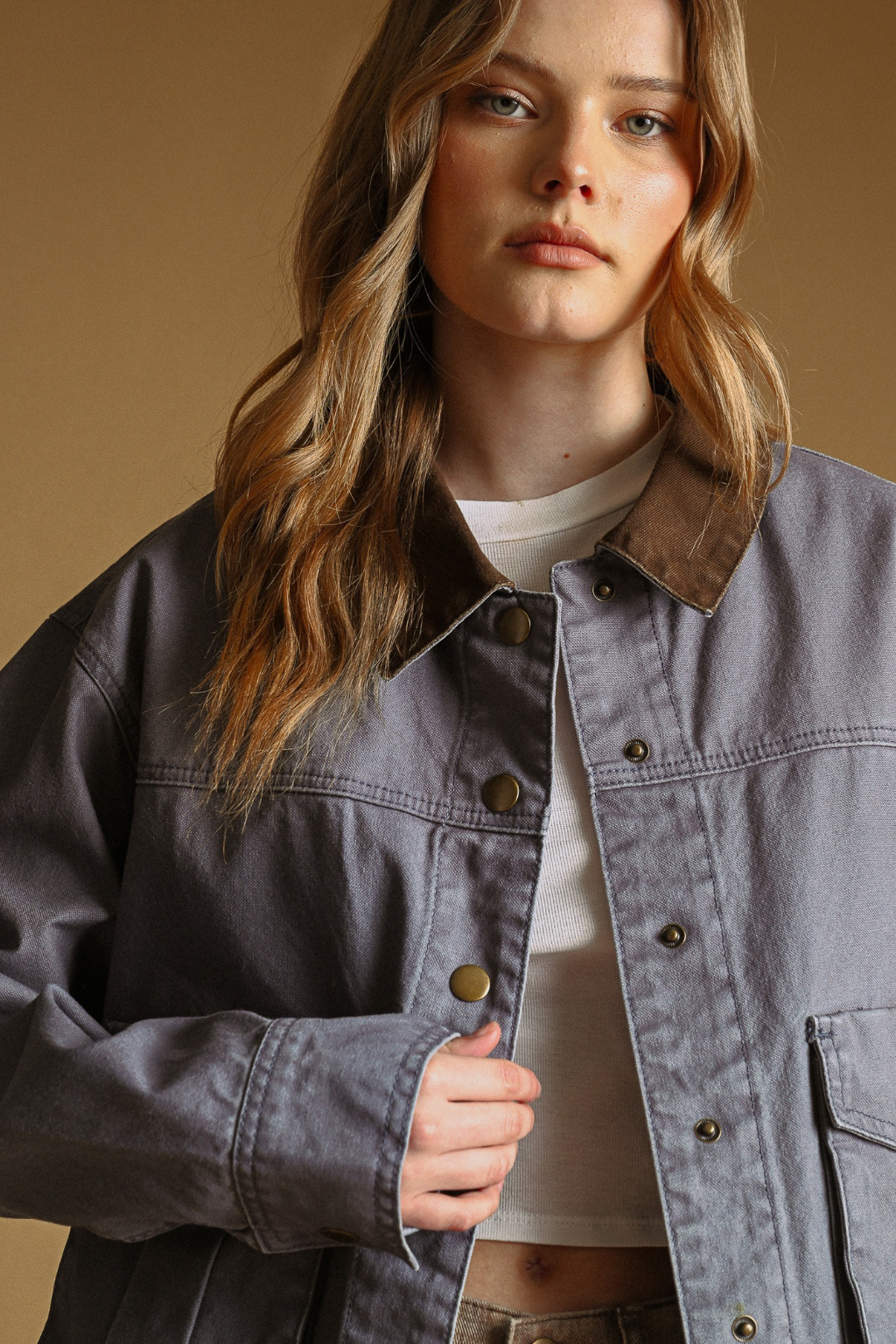 Road G - Utility Jacket With Contrast Collar
