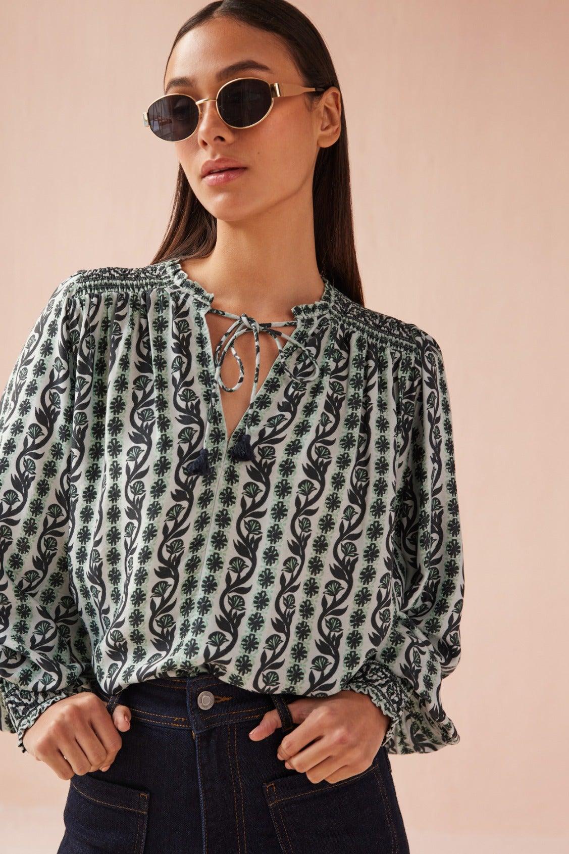 Omika - Anouk Blouse - Valetta Mist