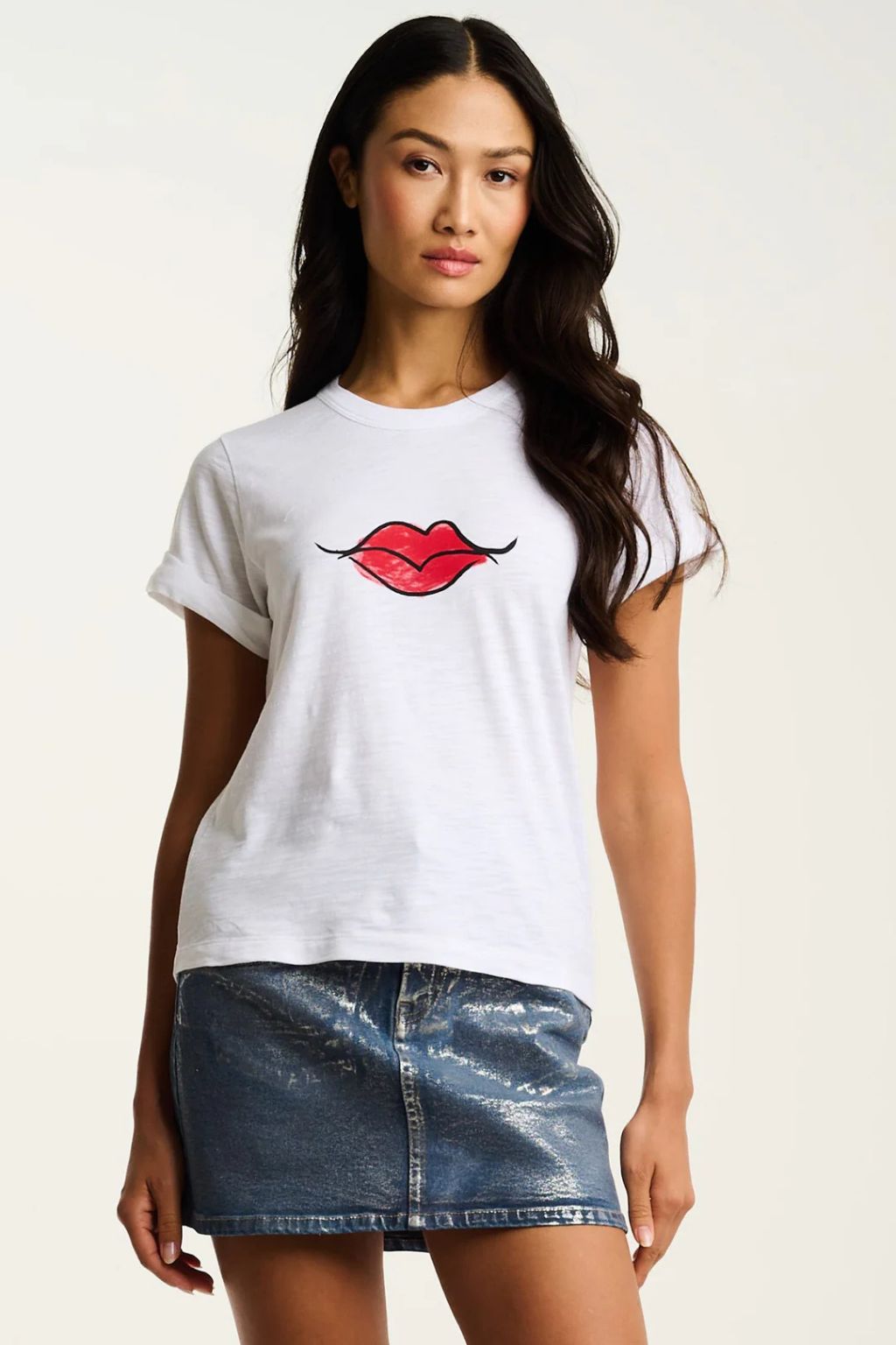 Lisa Todd - Kiss & Make Up Tee - White