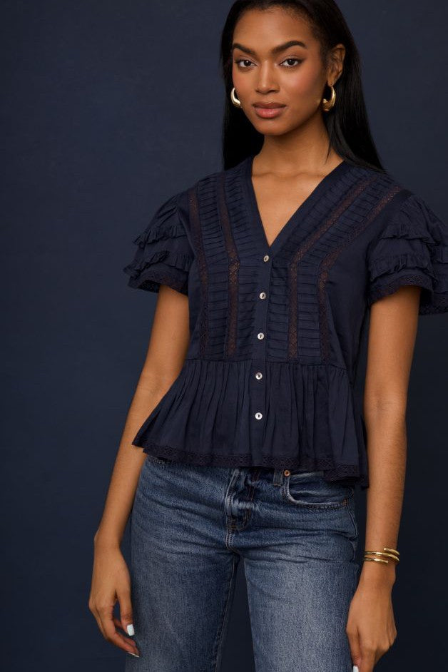 Love the Label - Amira Top - Navy