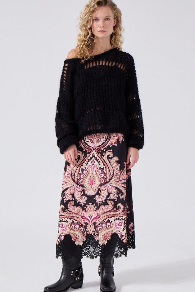 Hayley Menzies - Anita Midi Skirt - Jimi Black