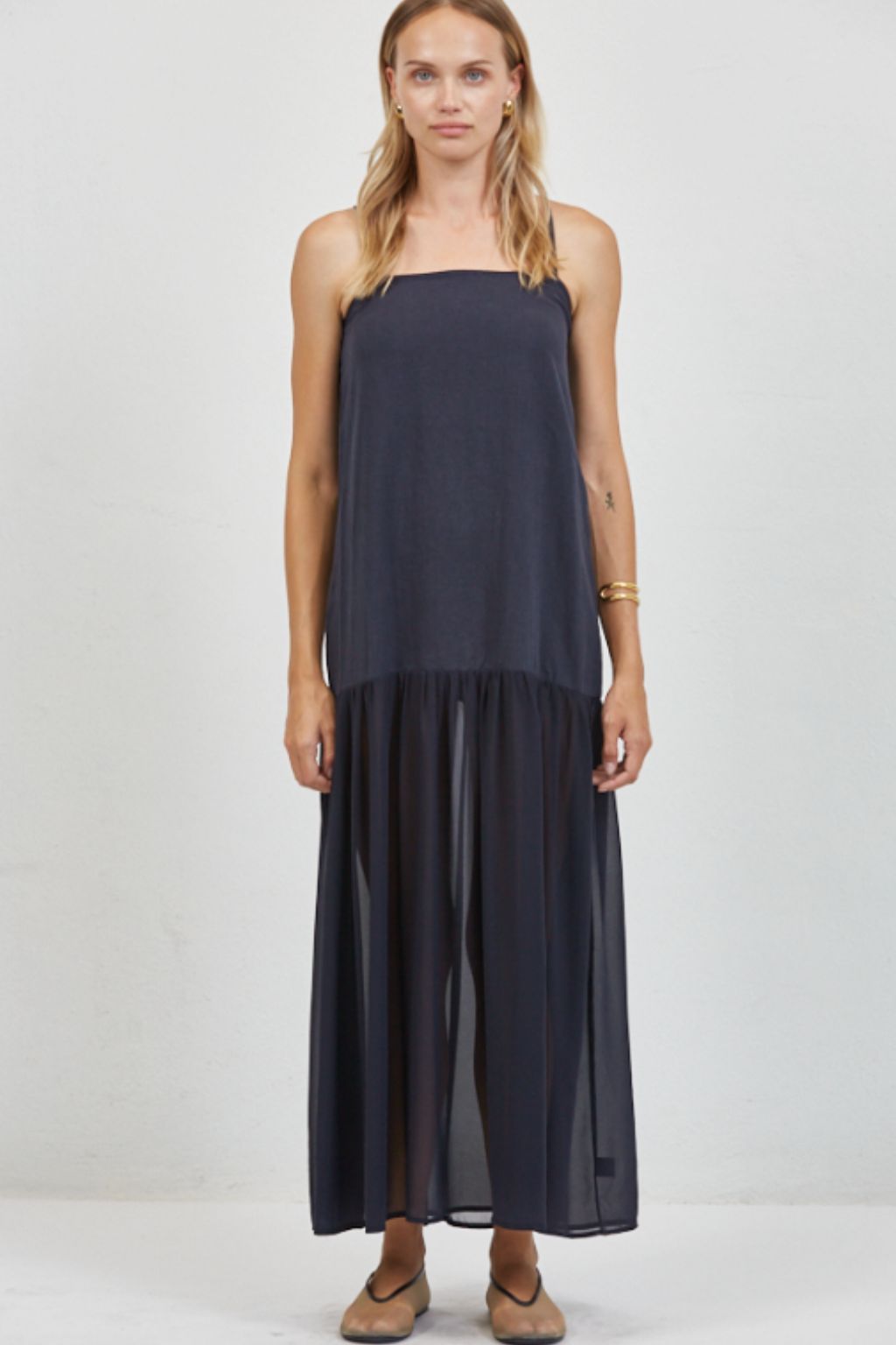 Road G - Sloane Drop Waist Maxi Dress - Navy