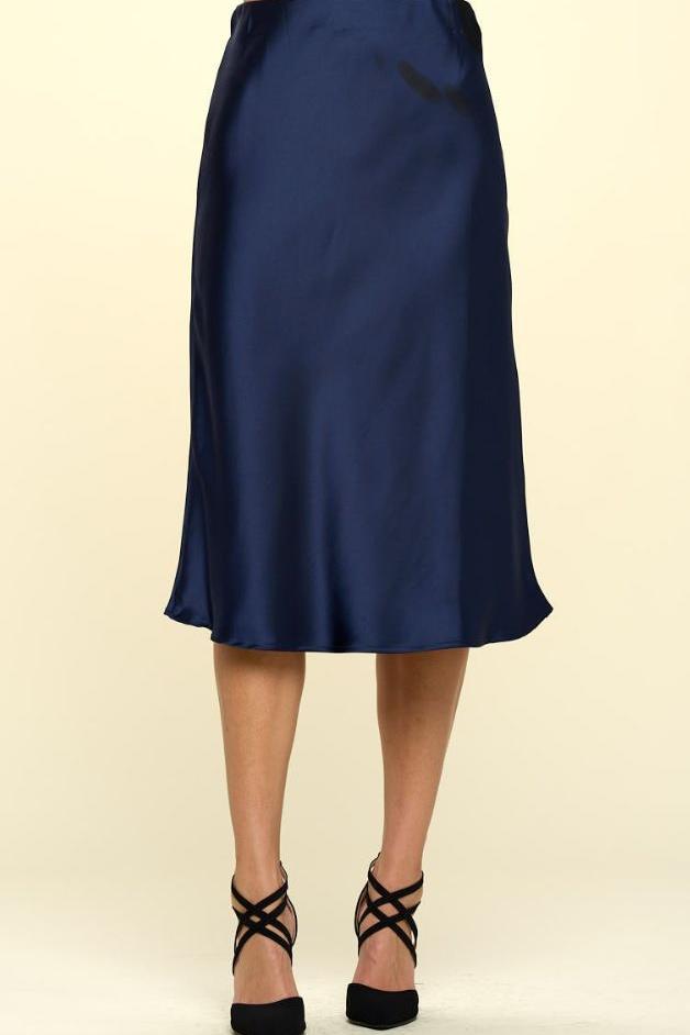 Olive and Bette's - Satin Midi Skirt