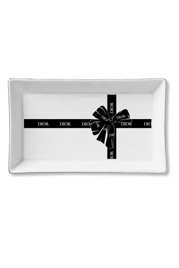 Toss Designs - Black Bow Tray