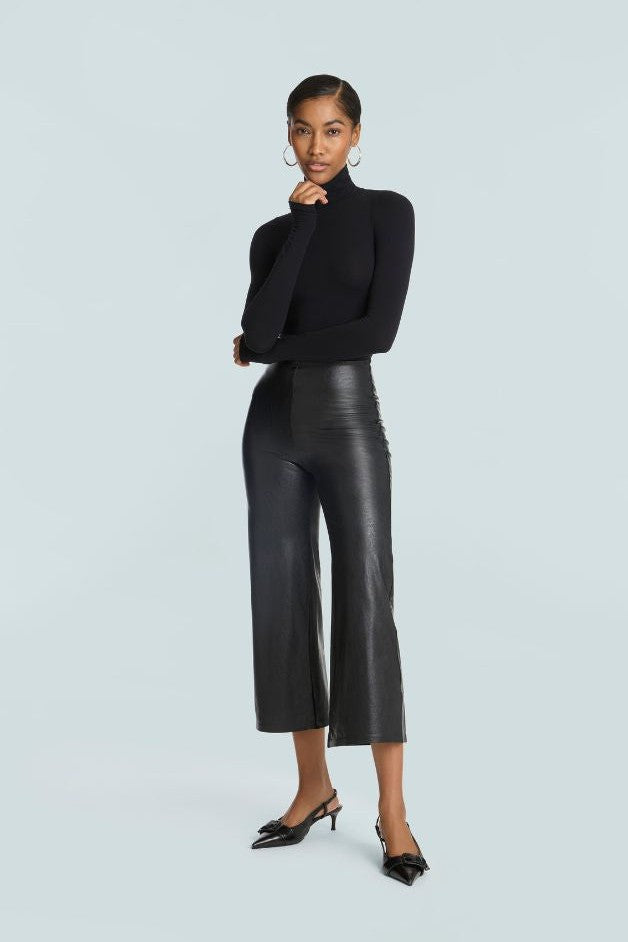 Commando - Faux Leather Cropped Wide Leg Pant — Olive & Bette's