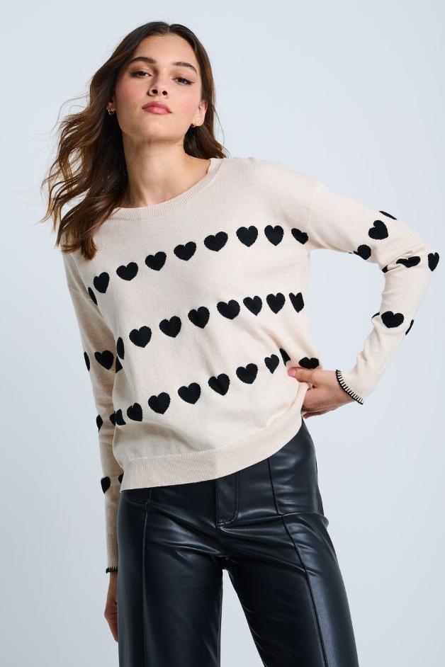 Lisa Todd - Love Track Heart Sweater