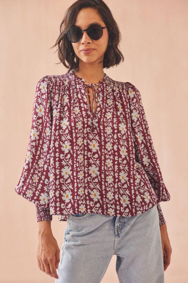 Omika - Anouk Blouse - Esme Garnet