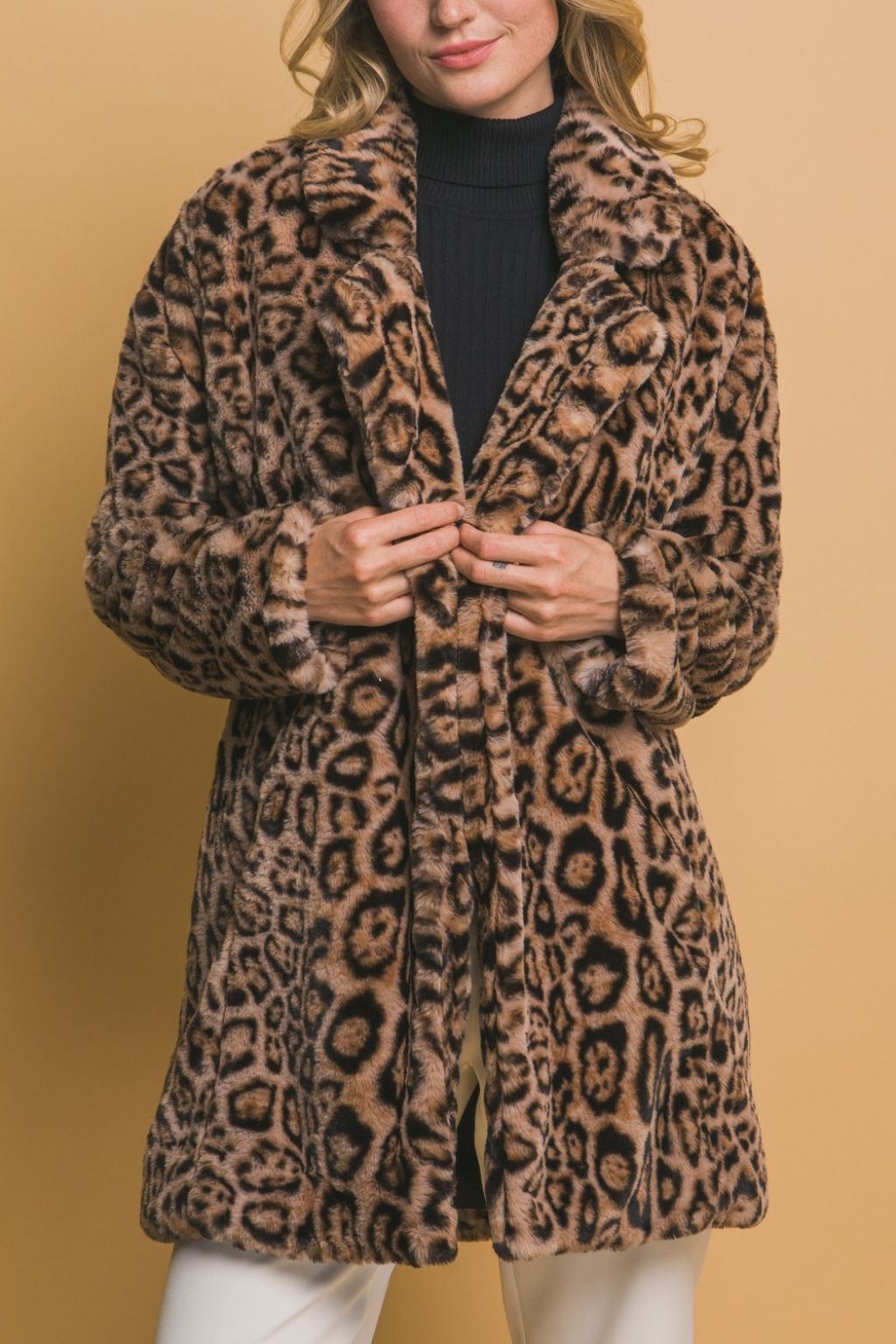Olive and Bette's - Leopard Car Coat