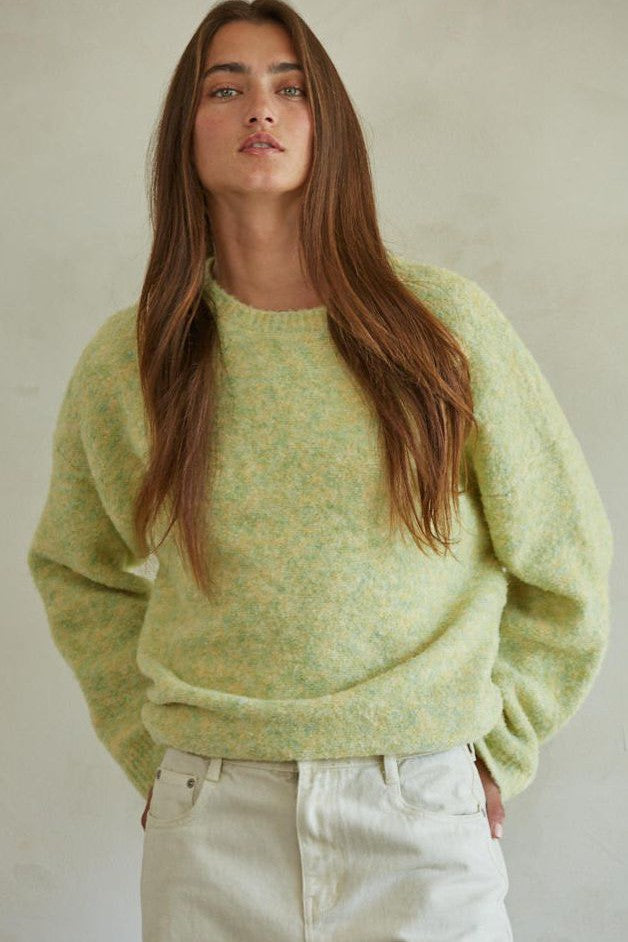 Olive and Bette's - Torres Pullover - Dusty Lime