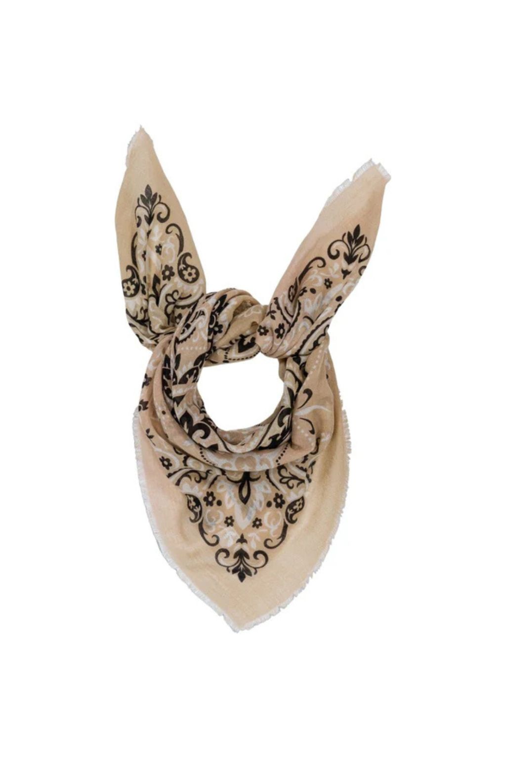 Maison Lecomte Flament - Beige Cash Scarf Bandana