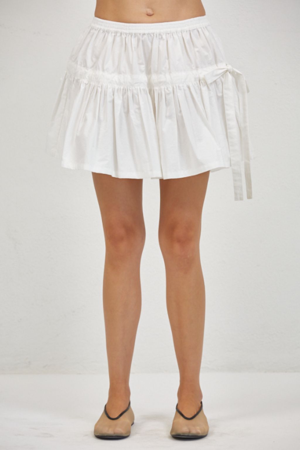 Road G - Havre Tie Mini Skirt - Off White