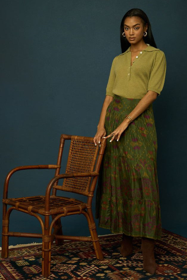 Love the Label - Maura Skirt - La dame Vert Olive