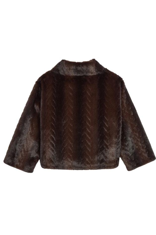 Jocelyn -Faux Mink Pullover Sweatshirt