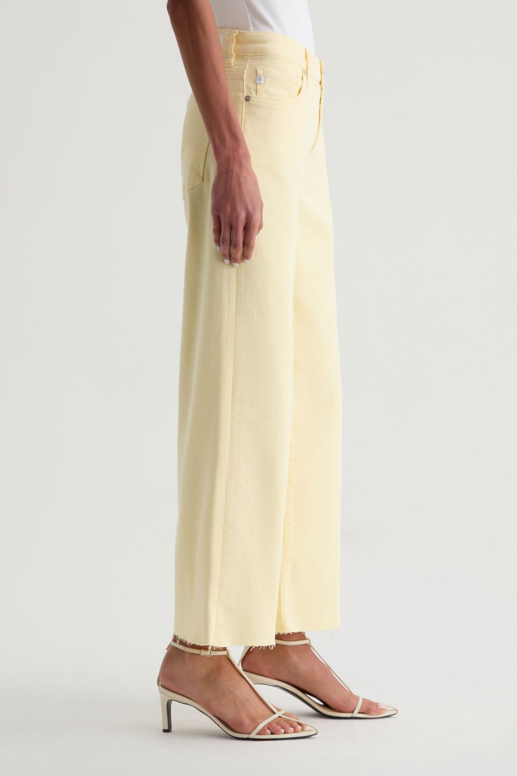 AG - Saige Wide Leg Crop - Sunlight Yellow