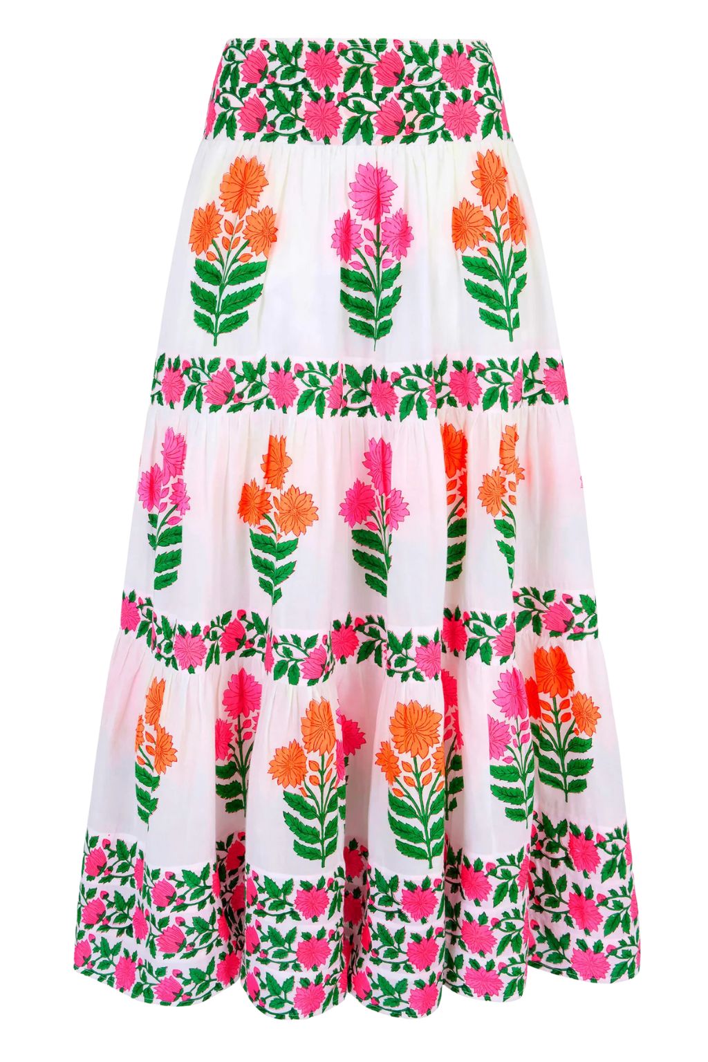 Pink City Prints - Lara Skirt - Neon Buta