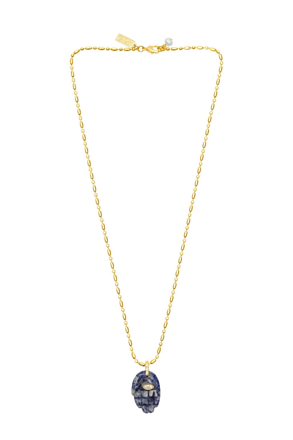 Talis Chains - Hamsa Pendant Necklace - Lapis