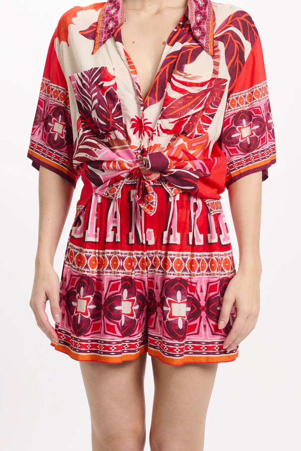 Miss June - Reese Shirt - Red