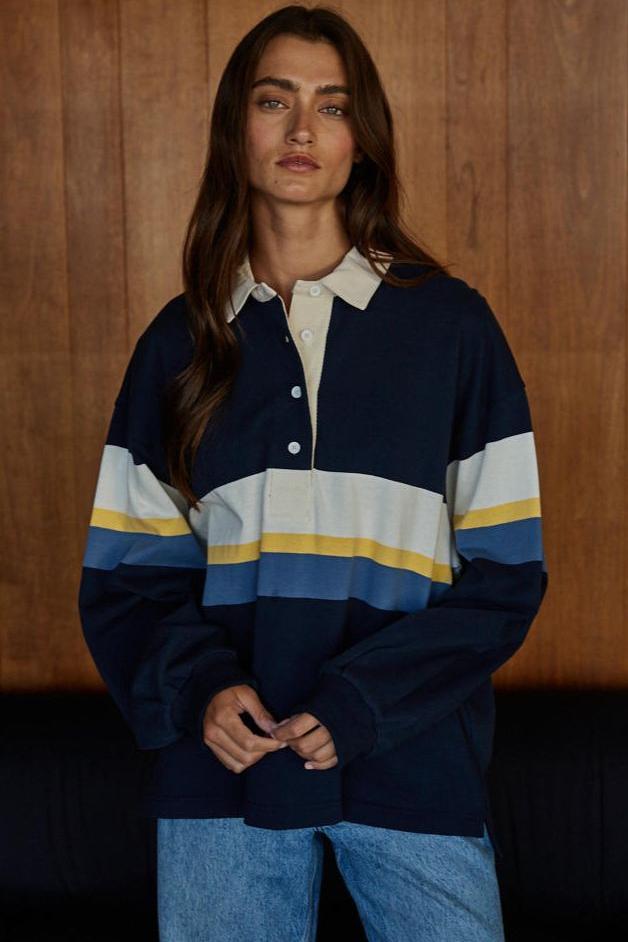 Road G - Brookline Rugby Polo - Navy