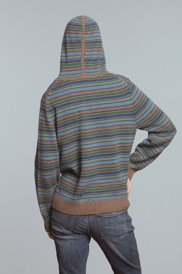 Hasson - Multi-Stripe Hoodie