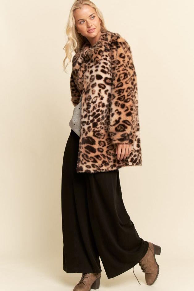 Olive and Bette's - Leopard Car Coat