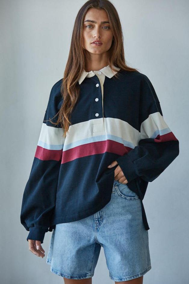 Road G - Brookline Rugby Polo -Black