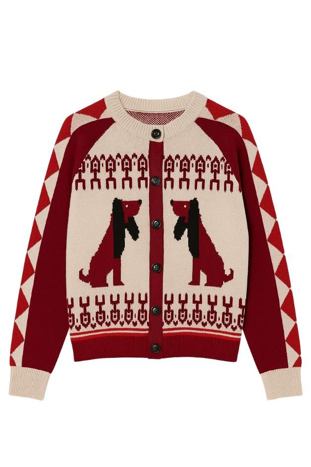 Olive and Bette's - Dog Detail Cardigan