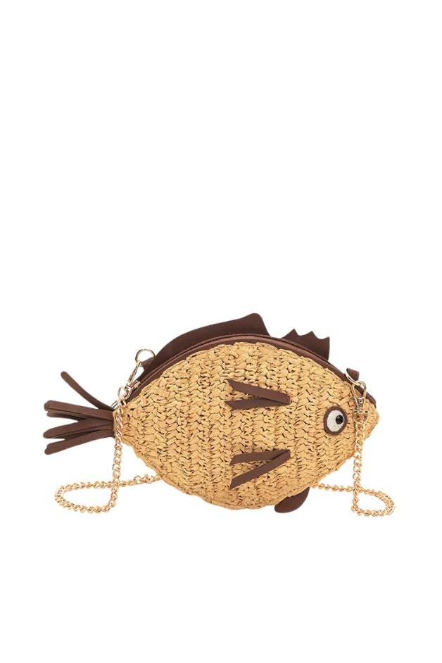 America & Beyond - Marine Muse Raffia Fish Bag