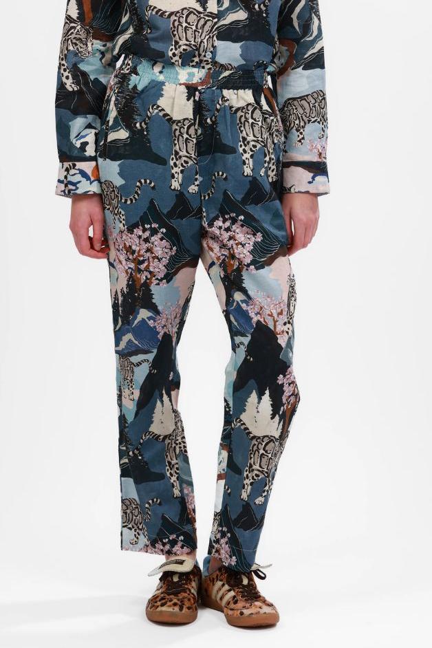 Las Surenas - Pant Snow Leopard - Blue