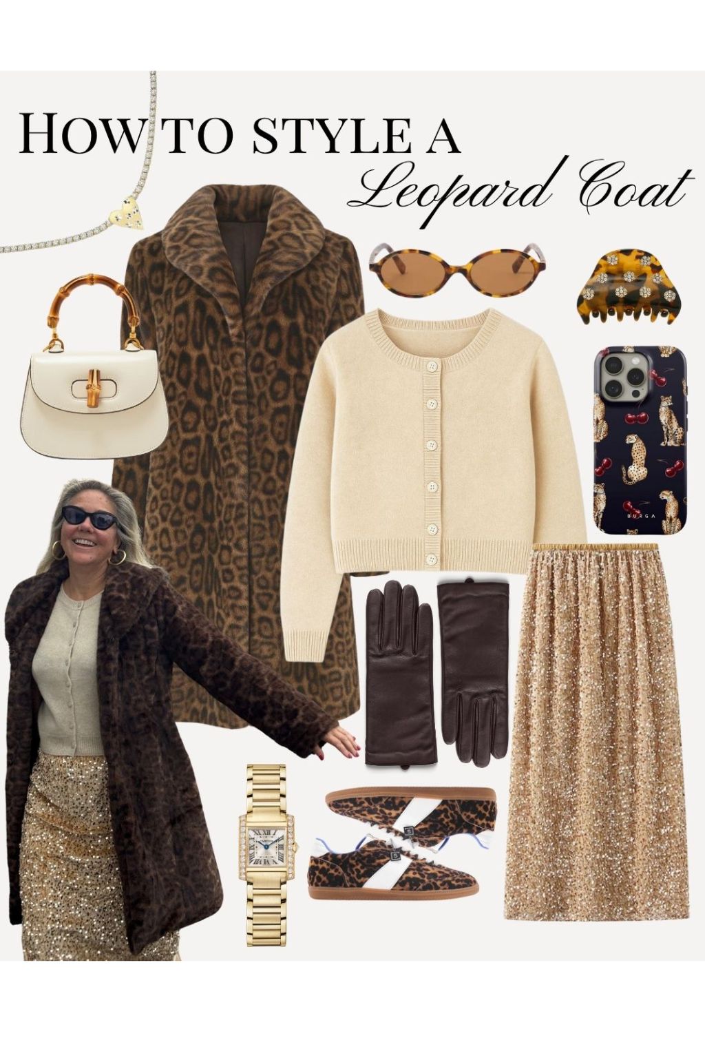 Olive and Bette's - Leopard Car Coat