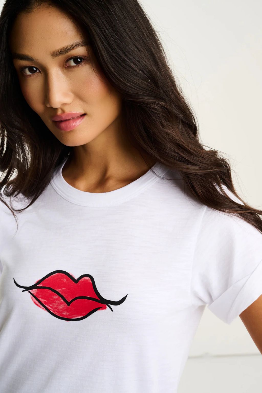 Lisa Todd - Kiss & Make Up Tee - White