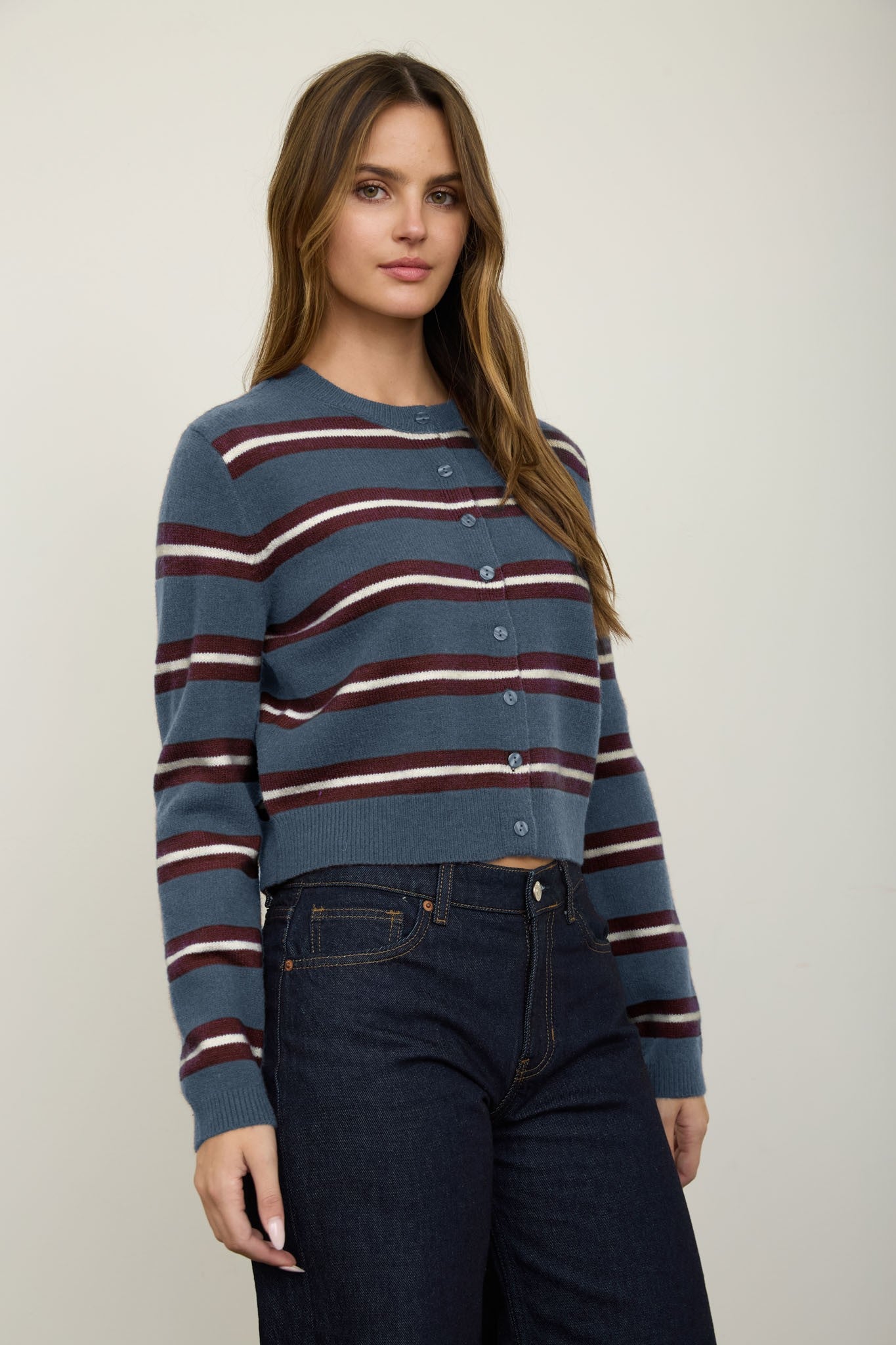Road G - Multi Stripe Cardigan