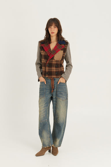 DAPHNE VELVET DOUBLE BREASTED JACKET