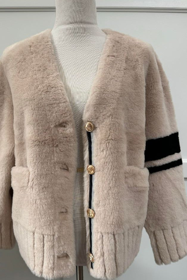 Daniella Erin - Shearling Varsity Jacket