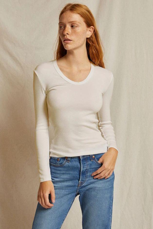 Perfect White Tee - Robyn Long Sleeve Tee