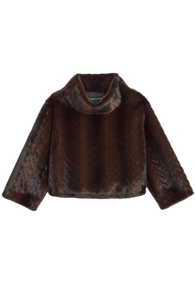 Jocelyn -Faux Mink Pullover Sweatshirt