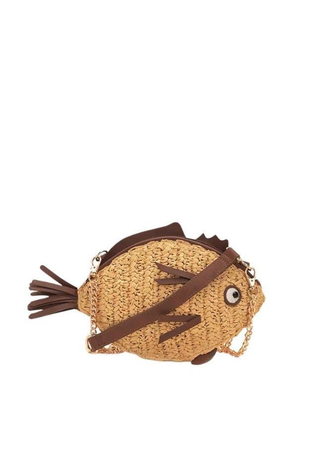 America & Beyond - Marine Muse Raffia Fish Bag