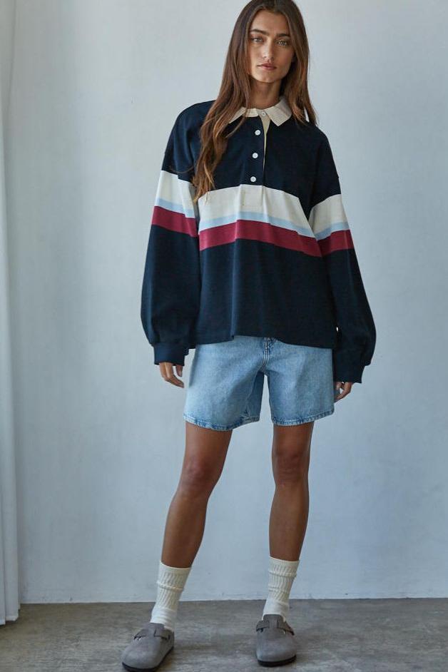 Road G - Brookline Rugby Polo -Black