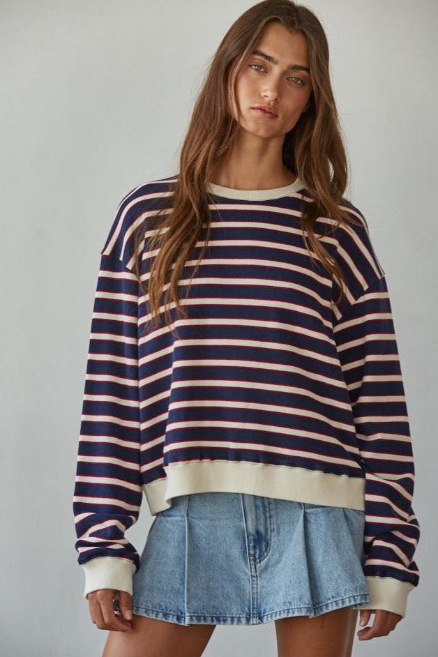 Road G - Coastal Striped Pullover