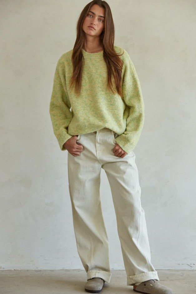 Olive and Bette's - Torres Pullover - Dusty Lime