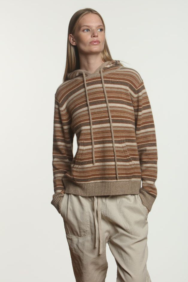 Hasson - Multi-Stripe Hoodie