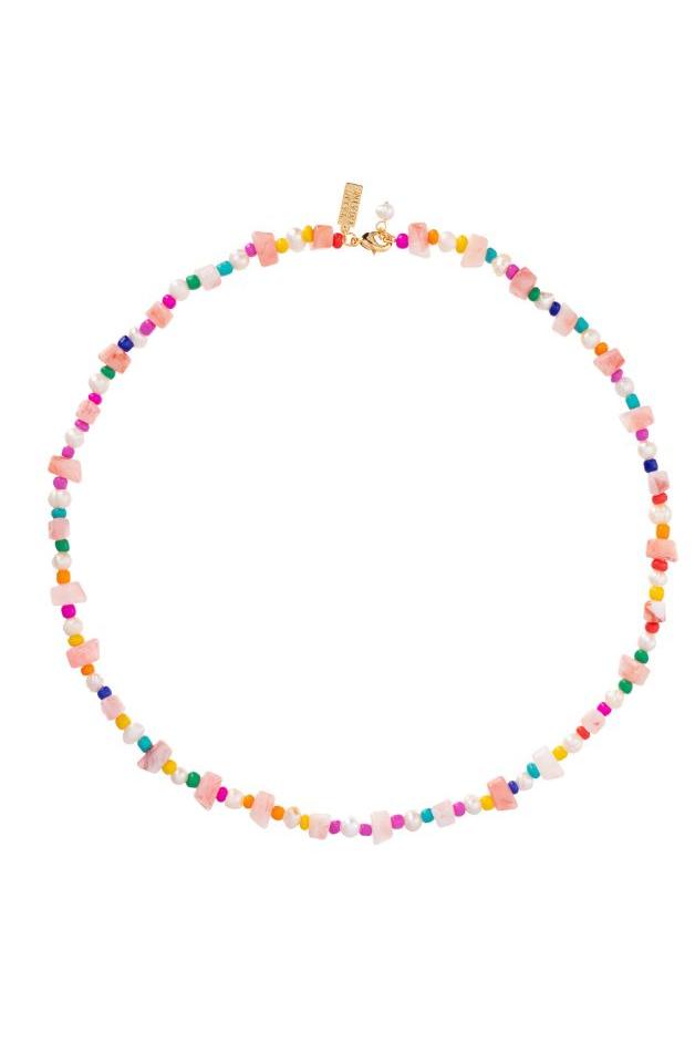 Talis Chains - Fiji Bead Necklace - Pink