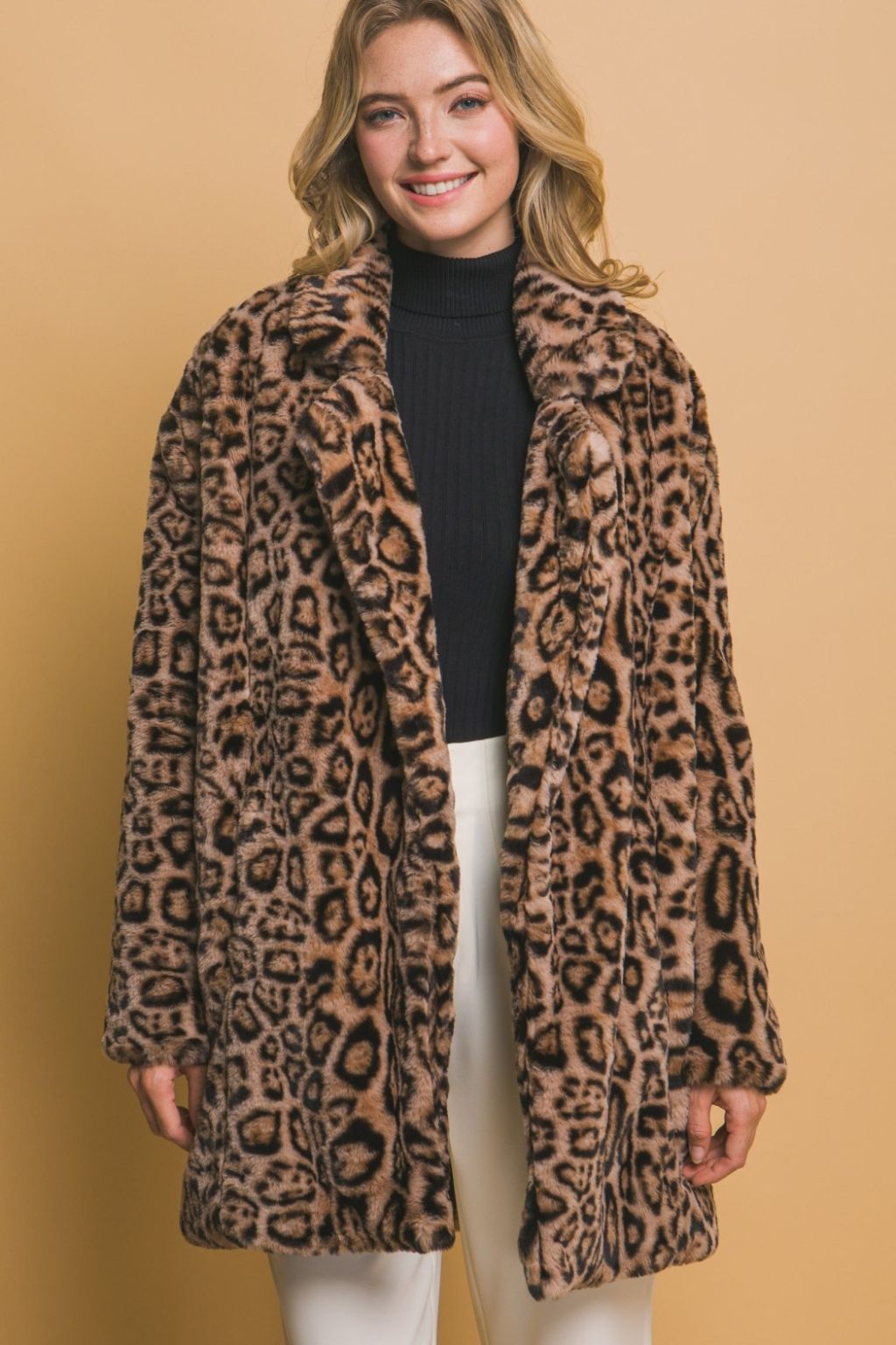 Olive and Bette's - Leopard Car Coat