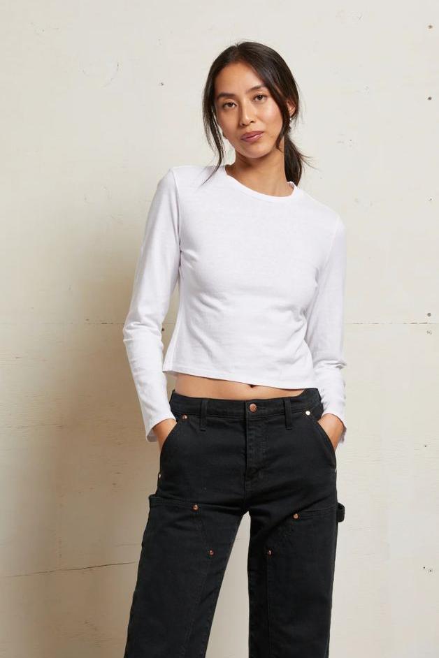 Perfect White Tee - Jamie Cotton Long Sleeve Tee